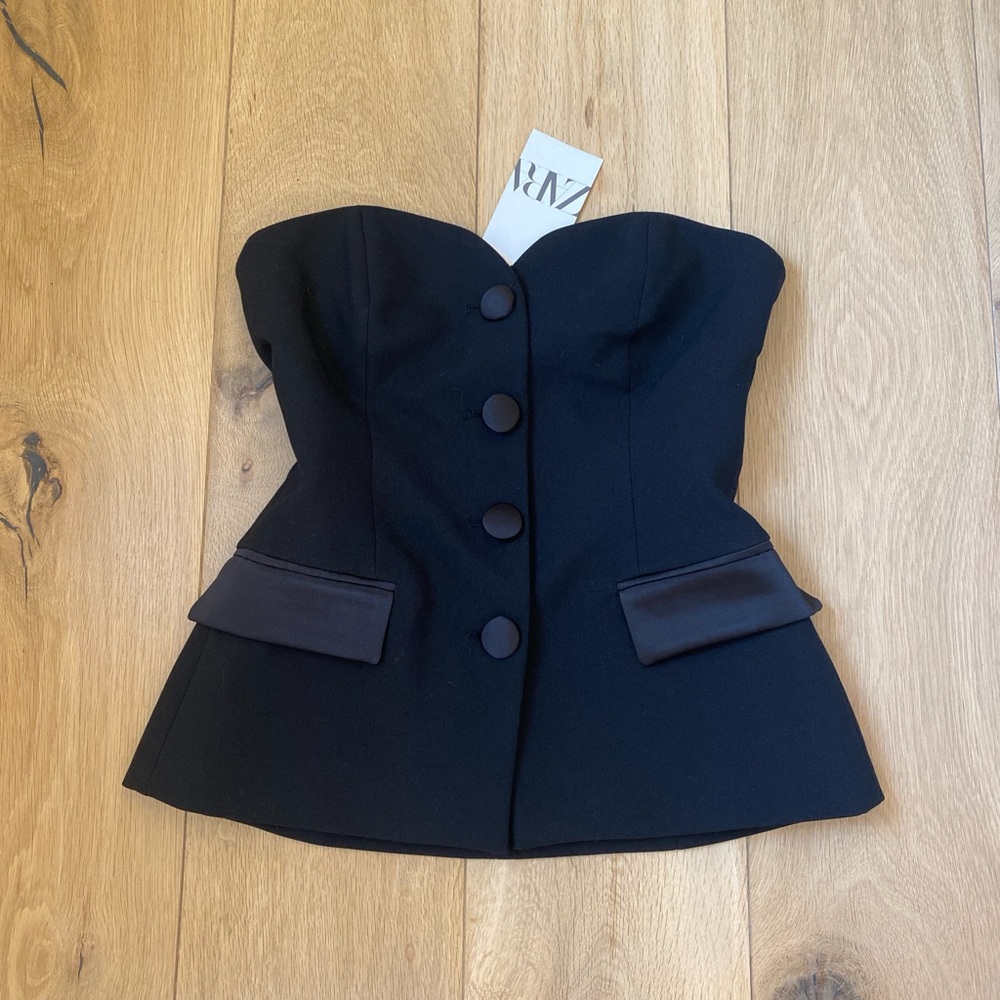 Zara Strapless top